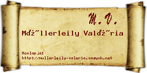 Müllerleily Valéria névjegykártya